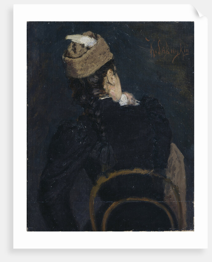 A Girl Student, 1890s by Konstantin Apollonovich Savitsky