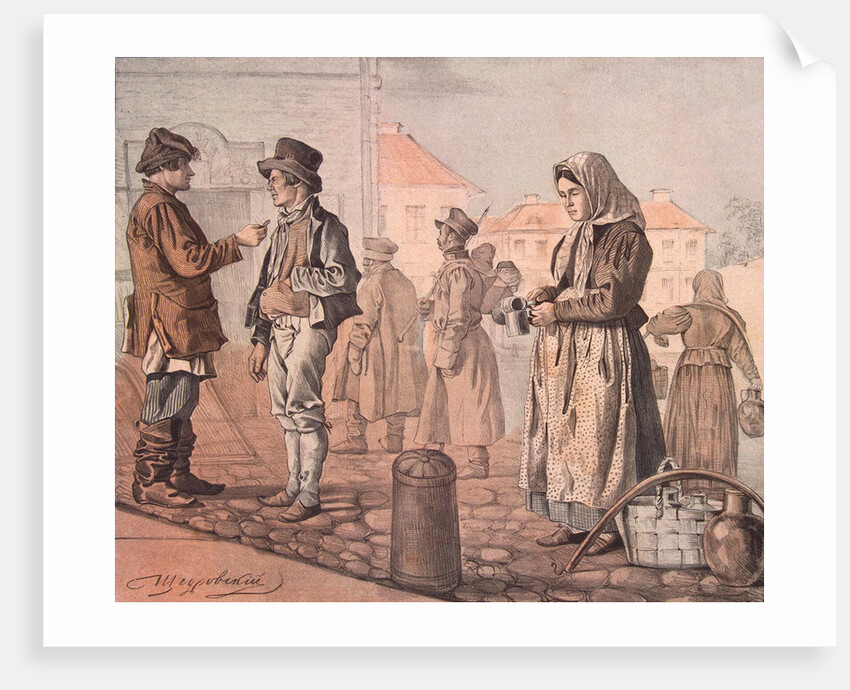Street Milk Seller by Ignati Stepanovich Shchedrovsky