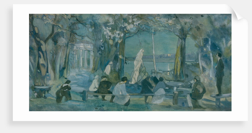Stage design for the play The Seagull by A. Chekhov, 1898 by Viktor Andreyevich Simov