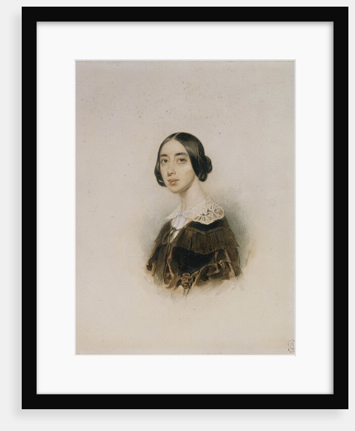 Portrait of the singer and composer Michelle Pauline Viardot-García, 1843-1845 by Pyotr Fyodorovich Sokolov