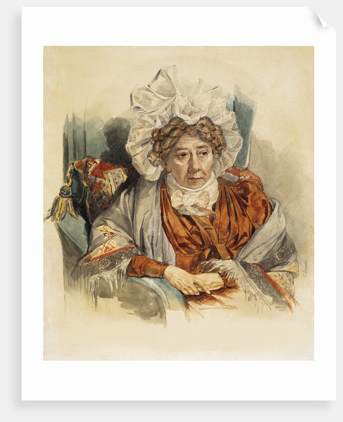 Portrait of Natalia Kirillovna Zagryazyskaya née Razumovskaya, 1821 by Pyotr Fyodorovich Sokolov