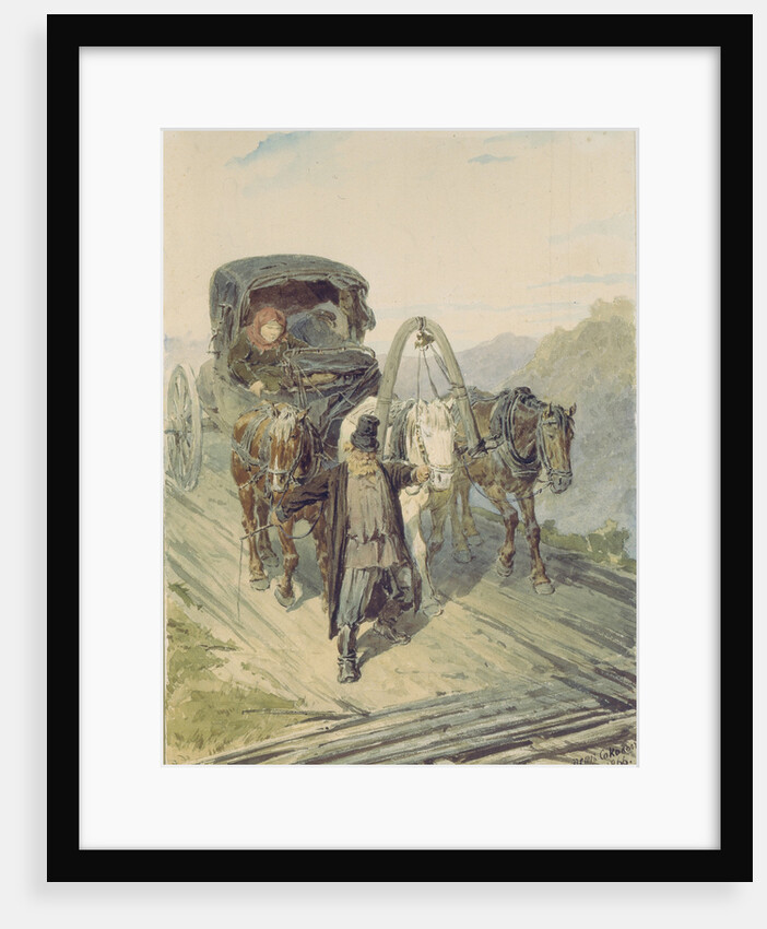 Troika, 1866 by Pyotr Petrovich Sokolov