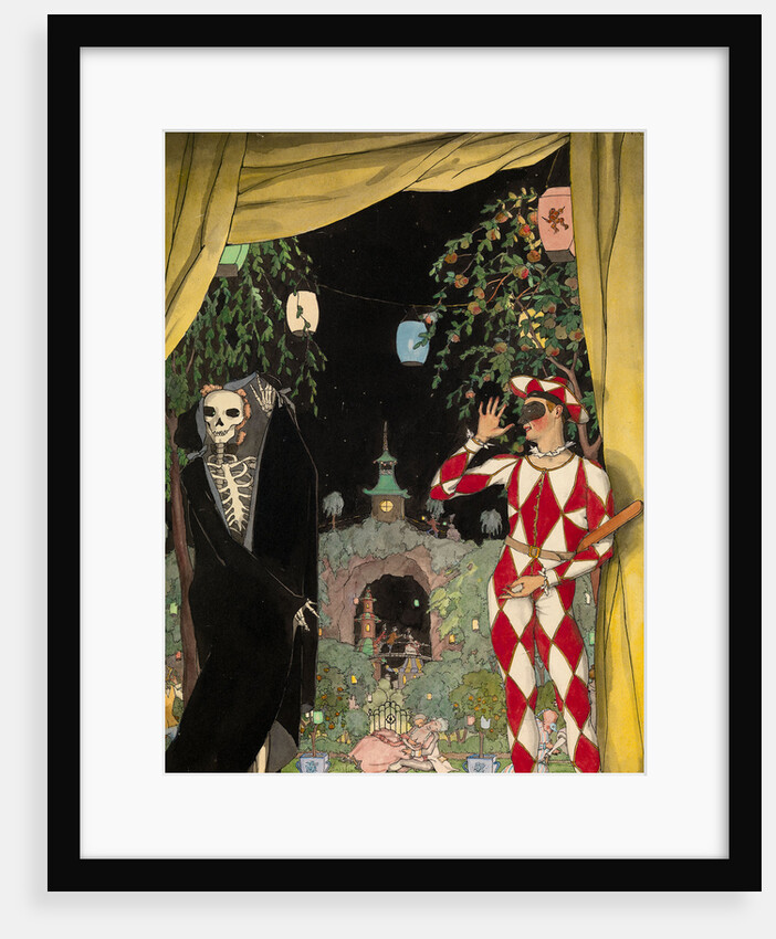 Harlequin and Death, 1918 by Konstantin Andreyevich Somov