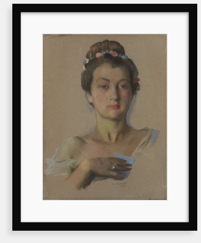 Portrait of Alexandra Levchenko, 1934 by Konstantin Andreyevich Somov