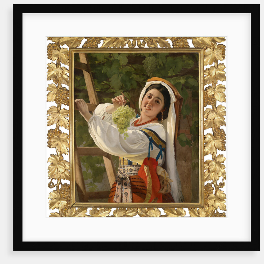 A laughing Girl in South Italian dress, 1857 by Yevgraf Semyonovich Sorokin