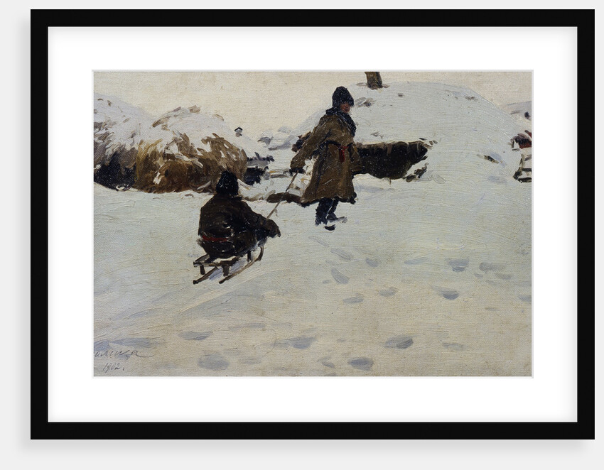 Winter, 1902 by Evgeni Ivanovich Stolitsa