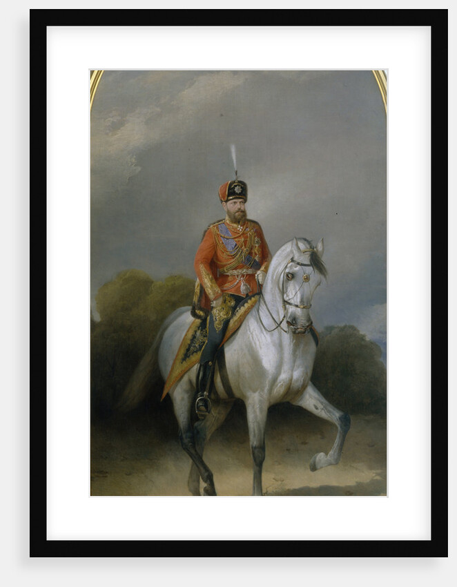 Portrait of the Emperor Alexander III in the Uniform of the Hussar regiment of the Leib Guard, 1881 by Nikolai Yegorovich Sverchkov