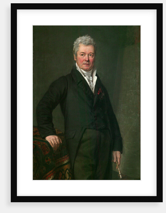 Portrait of the artist Fyodor Alexeev, 1820 by Mikhail Ivanovich Terebenev