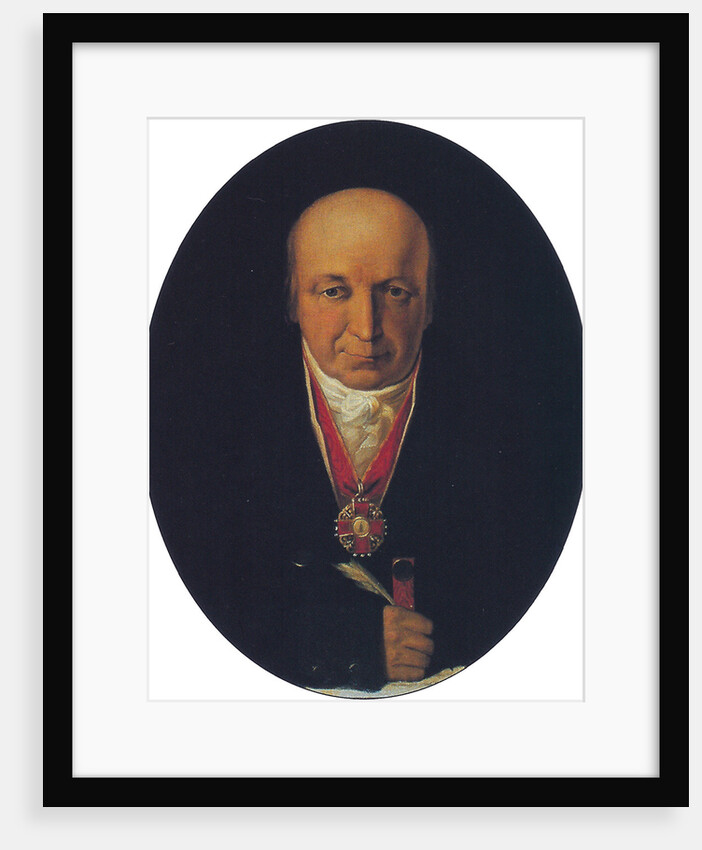 Portrait of Alexander Baranov, chief of the Russian-American Company, first governor of Russian Alaska, 1818 by Michail Tikhanov