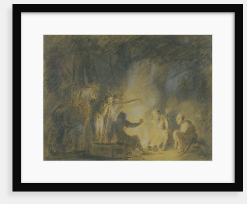 At Campfire, 1806 by Fyodor Petrovich Tolstoy