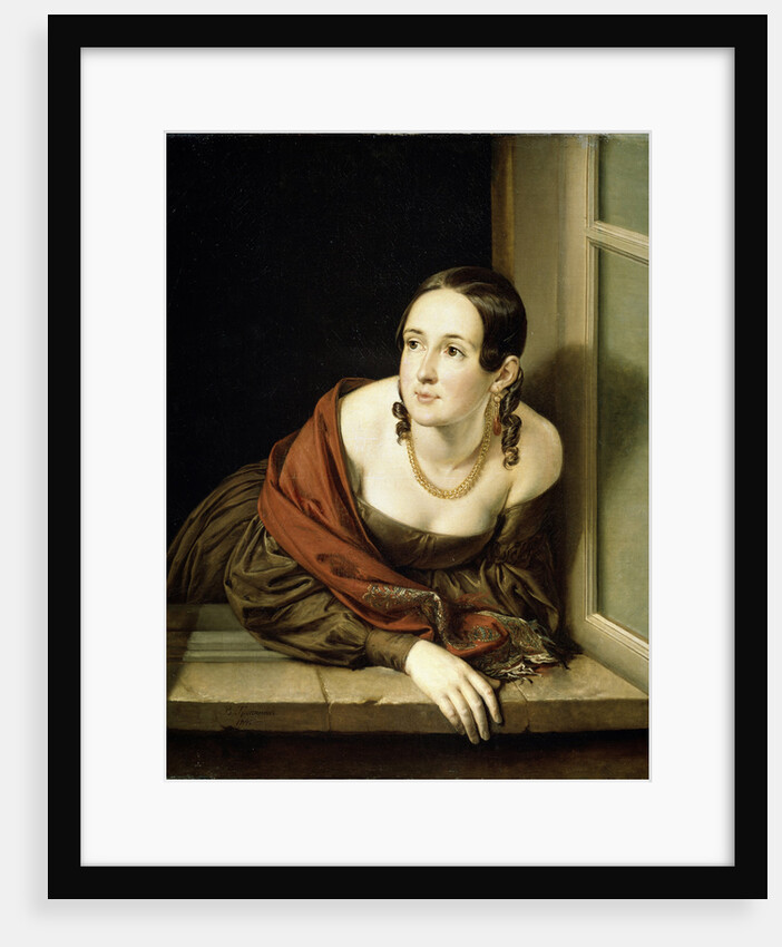 Woman at a window, 1841 by Vasili Andreyevich Tropinin