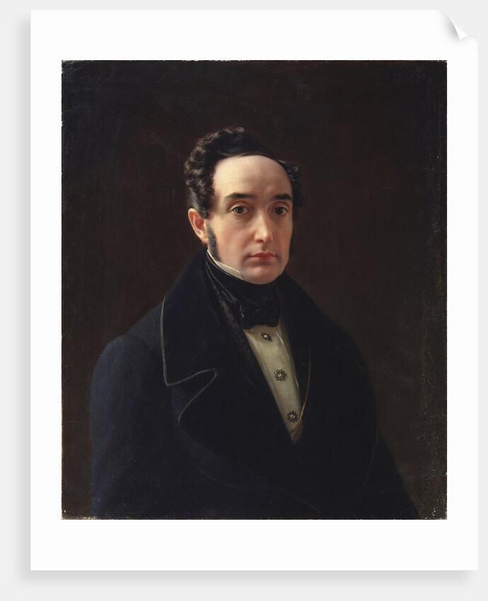 Portrait of Vladimir Ivanovich Panayev by Alexei Vasilyevich Tyranov