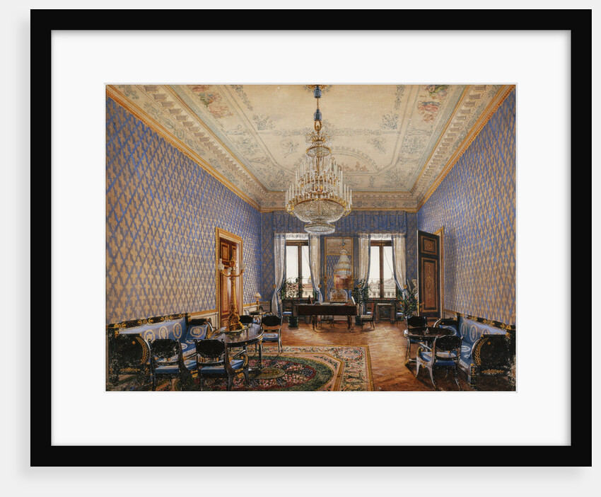 Interiors of the Winter Palace. The Drawing-Room of Grand Princess Maria Nikolayevna, 1837 by Konstantin Andreyevich Ukhtomsky
