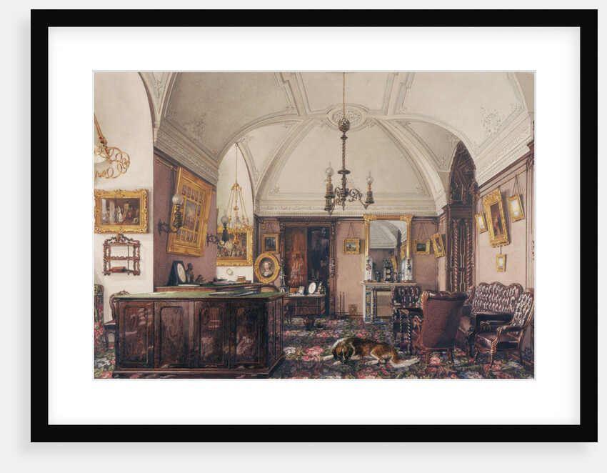 Interiors of the Winter Palace. The Study of Grand Prince Nicholas Nicolaievich, 1856 by Konstantin Andreyevich Ukhtomsky