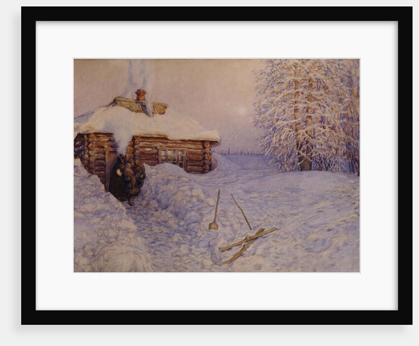 Banya in Winter, 1919 by Appolinari Mikhaylovich Vasnetsov