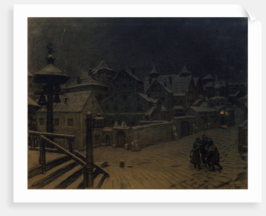 The boyars mansions sleeping, 1918 by Appolinari Mikhaylovich Vasnetsov