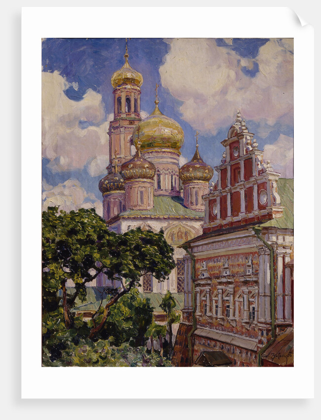 Clouds and Golden Domes. The Simonov Monastery, 1927 by Appolinari Mikhaylovich Vasnetsov