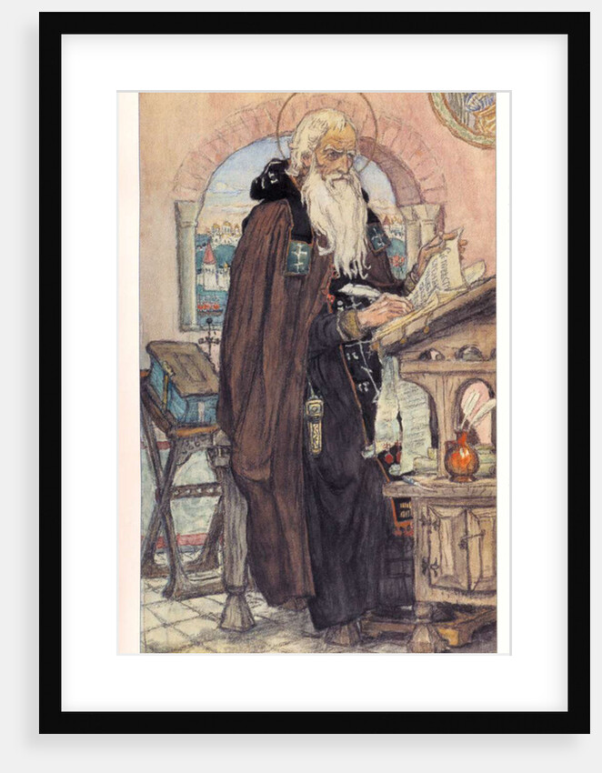 Saint Nestor the Chronicler, 1919 by Viktor Mikhaylovich Vasnetsov