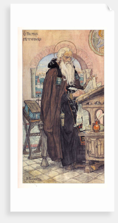 Saint Nestor the Chronicler, 1919 by Viktor Mikhaylovich Vasnetsov