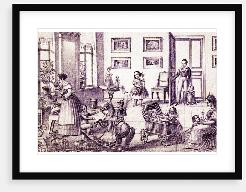 Childrens Room, Early 19th cen by P. Vdovichev