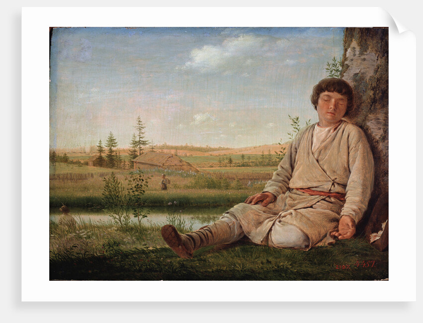 Sleeping Shepherd Boy, 1823 by Alexei Gavrilovich Venetsianov