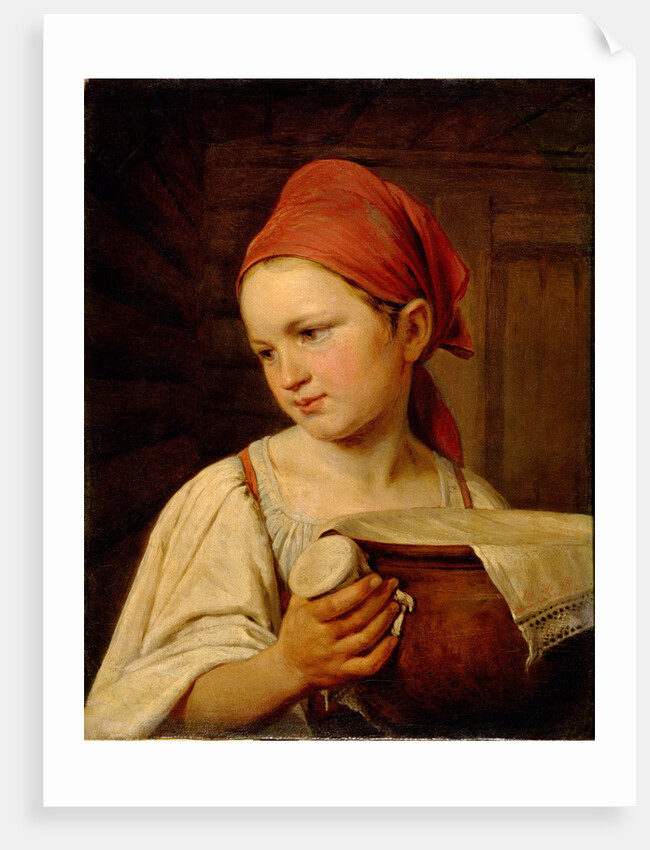 Milkgirl, 1820 by Alexei Gavrilovich Venetsianov