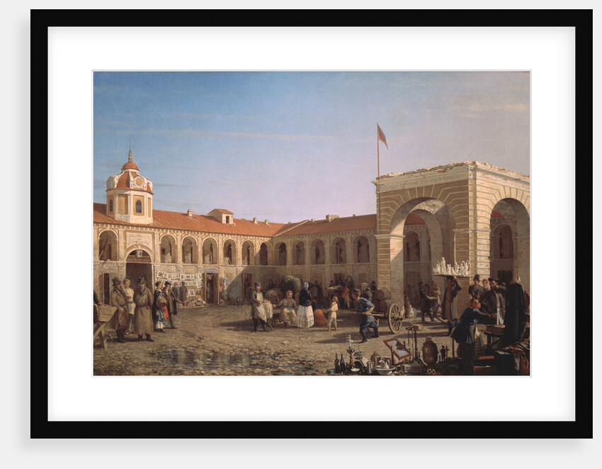 Apraksin Market in St. Petersburg, 1862 by Pyotr Petrovich Vereshchagin