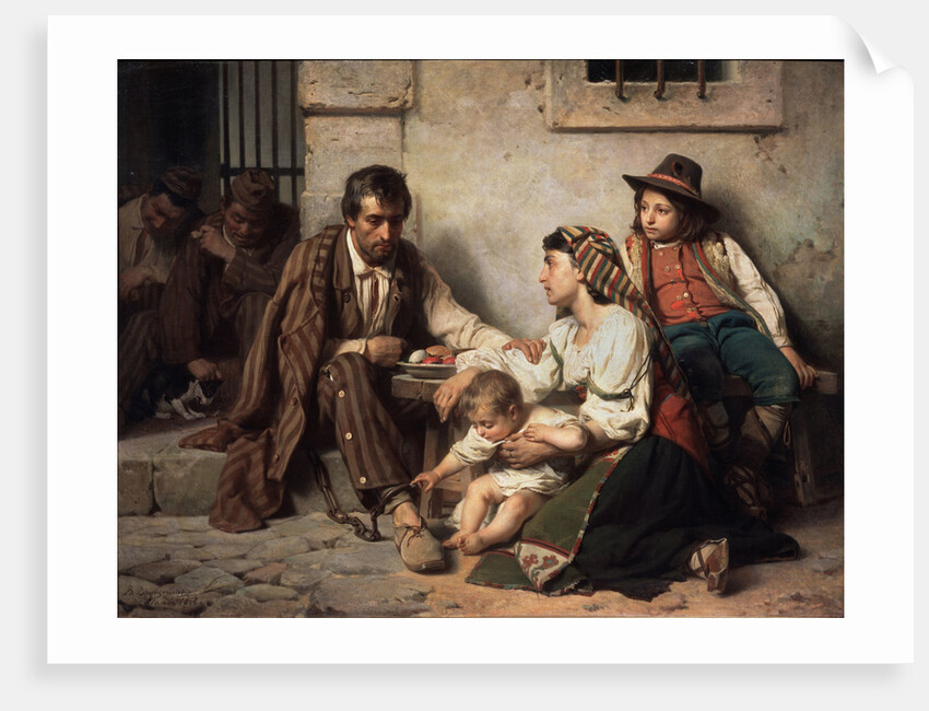 Family visiting a prisoner, 1868 by Vasili Petrovich Vereshchagin