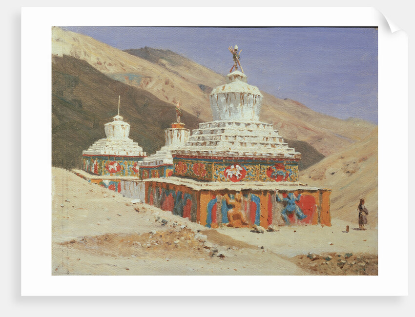 Chorten in Ladakh, 1875 by Vasili Vasilyevich Vereshchagin