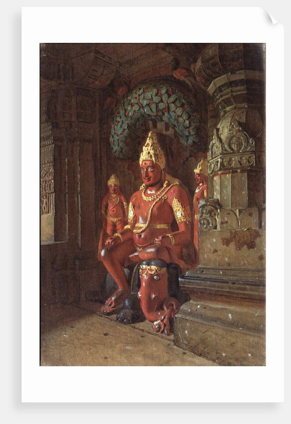 A Vishnu statue in the Indra temple, 1874 by Vasili Vasilyevich Vereshchagin