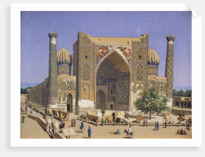 The Sherdar Madrasah at the Registan Square in Samarkand, 1869-1870 by Vasili Vasilyevich Vereshchagin