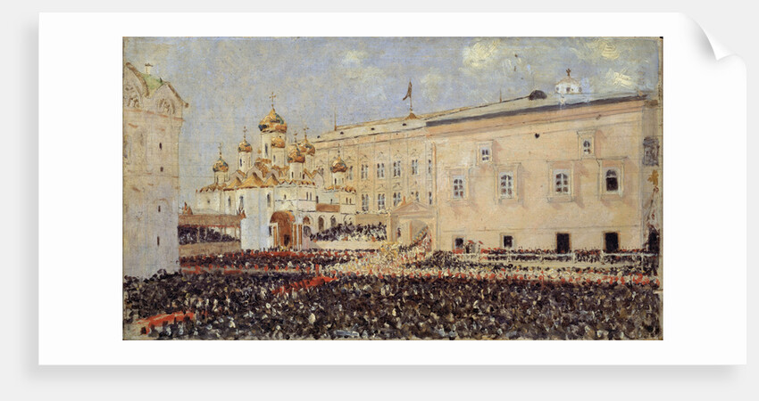 The Coronation of the Emperor Alexander III in the Moscow Kremlin on 15th May 1883, 1883 by Vasili Vasilyevich Vereshchagin