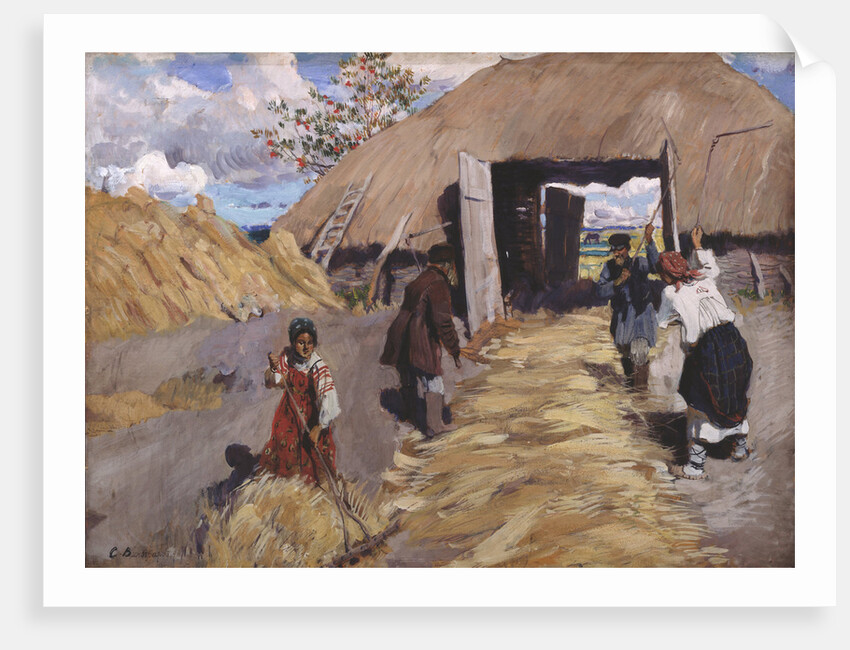 The Threshing, 1916 by Sergei Arsenyevich Vinogradov