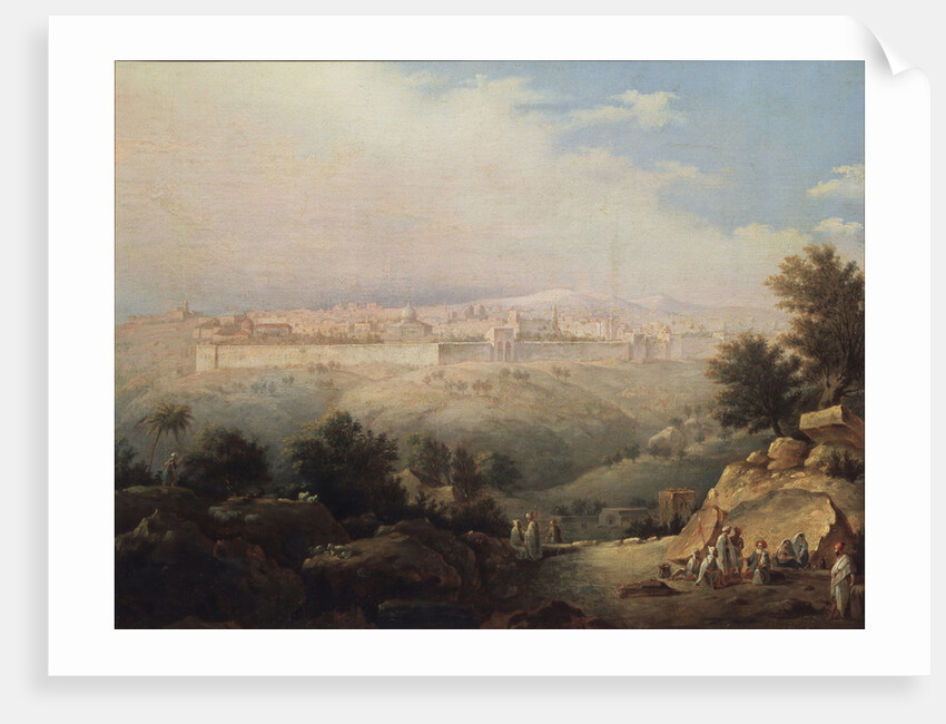 View of Jerusalem, 1821 by Maxim Nikiphorovich Vorobyev
