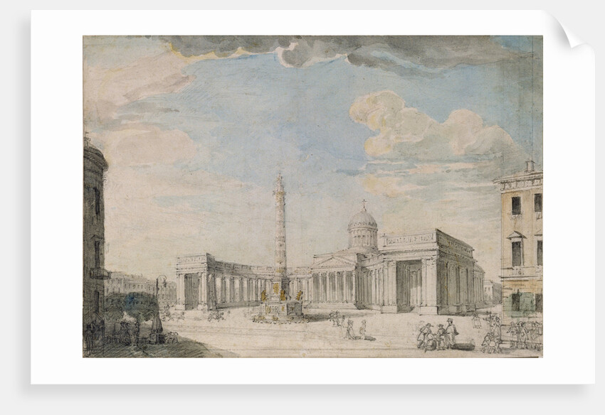 The Kazan Cathedral in Saint Petersburg, c. 1800 by Andrei Nikiforovich Voronikhin
