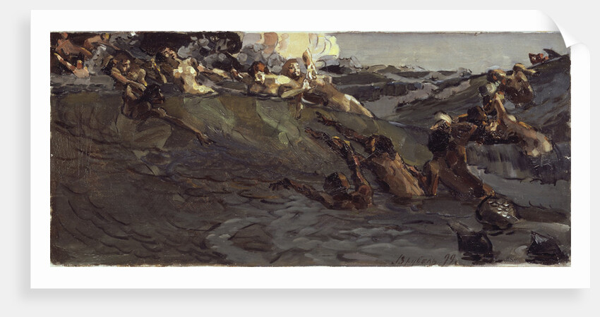 Playing naiads and tritons, 1899 by Mikhail Alexandrovich Vrubel
