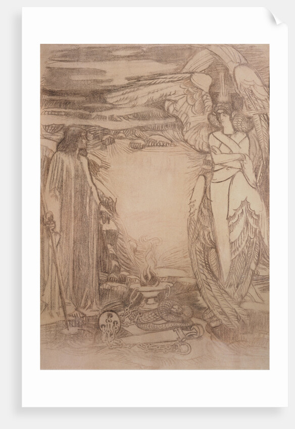Illustration for the poem Prophet by A. Pushkin, 1905 by Mikhail Alexandrovich Vrubel