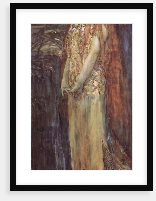 Singer Nadezhda Zabela-Vrubel as Princess Volkhova in the opera Sadko by N. Rimsky-Korsakov, 1898 by Mikhail Alexandrovich Vrubel
