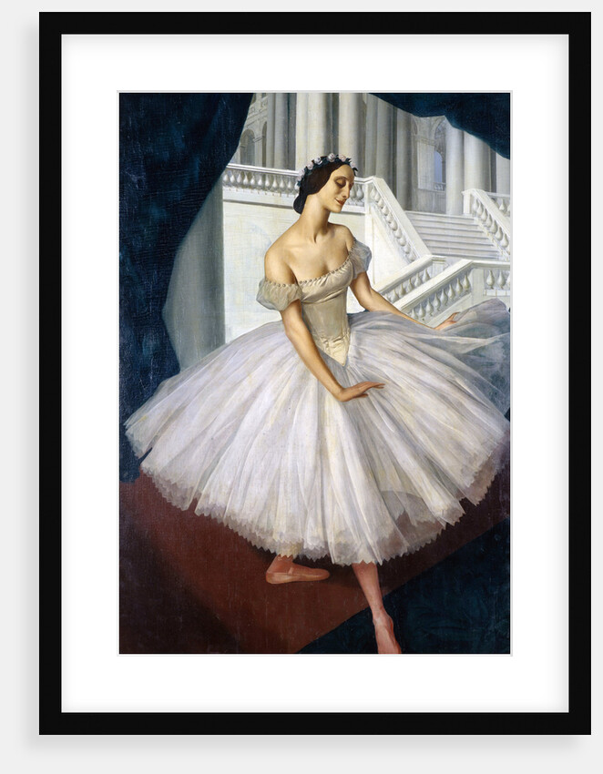 Portrait of the ballerina Anna Pavlova by Alexander Yevgenyevich Yakovlev