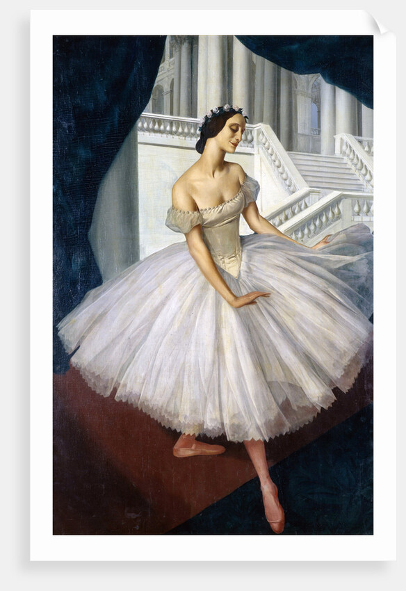 Portrait of the ballerina Anna Pavlova by Alexander Yevgenyevich Yakovlev