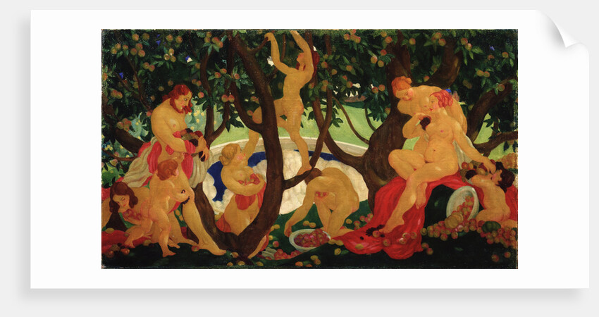Gathering Apples, 1917 by Valentin Alexandrovich Yakovlev