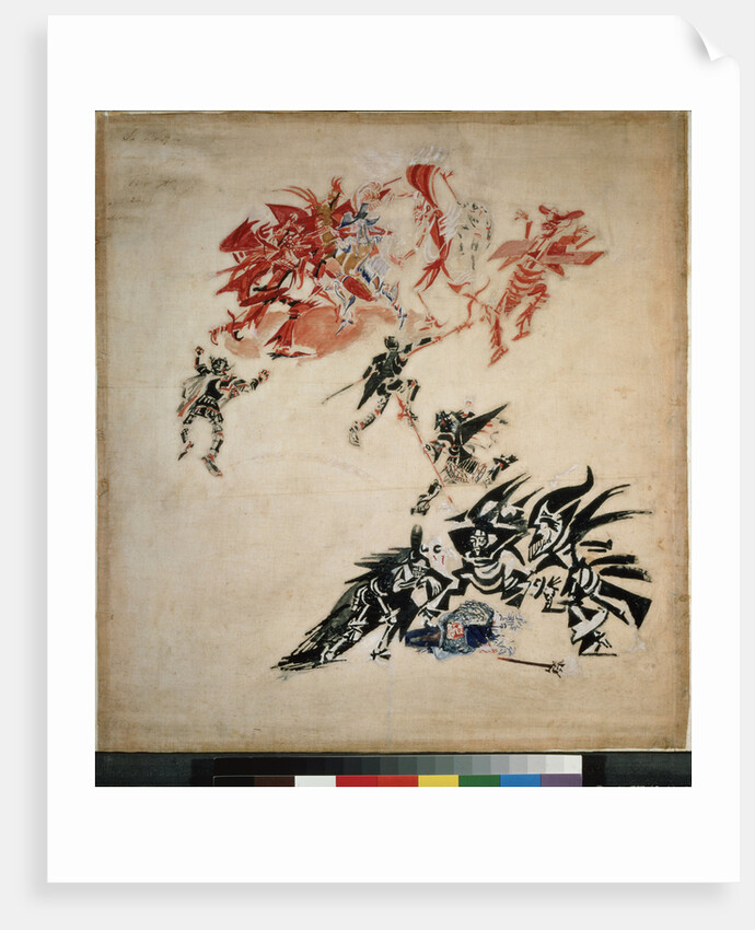 Composition for the theatre play Signor Formica by E.T.A. Hoffmann, 1922 by Georgi Bogdanovich Yakulov