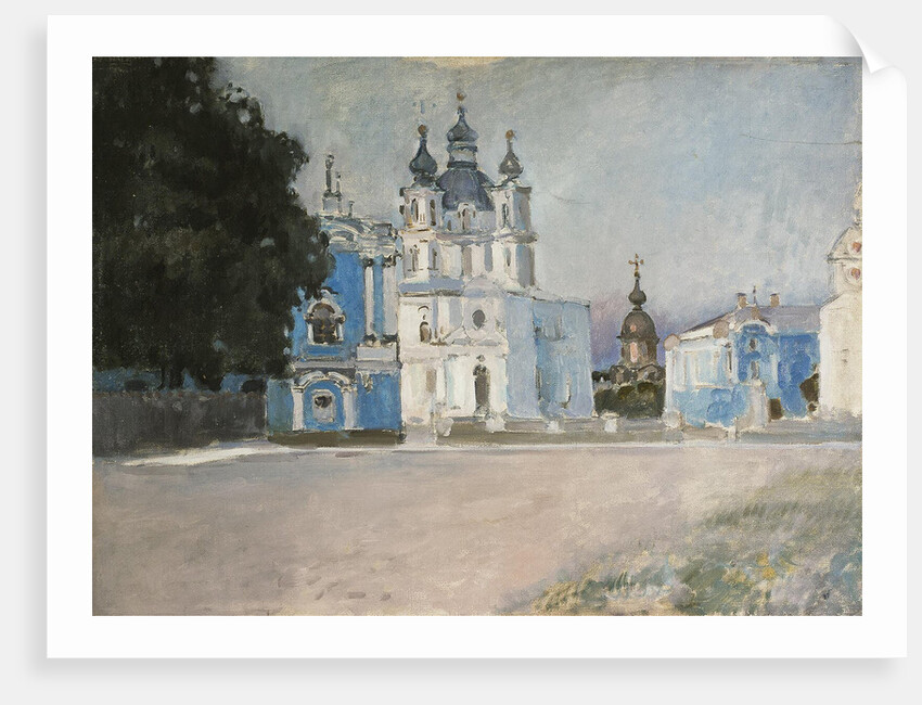 The Smolny Convent in Saint Petersburg, Early 20th cen by Stepan Petrovich Yaremich