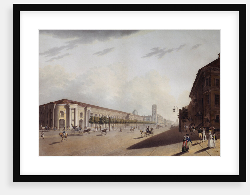 The Great Gostiny Dvor (Merchant Yard) in St Petersburg, 1820s by Yermolai Ivanovich Yesakov