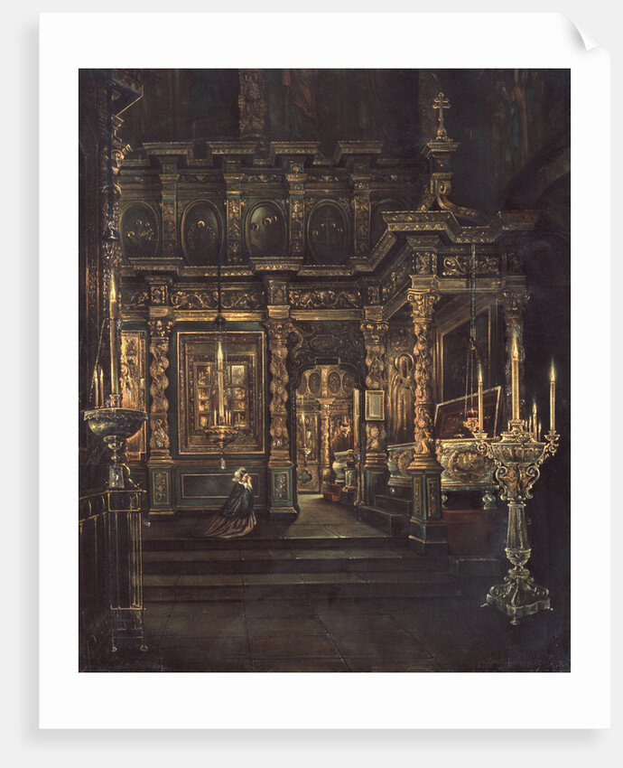 In the Assumption of the Blessed Virgin Cathedral in Rostov, 1862 by Grigori Vasilyevich Yurov