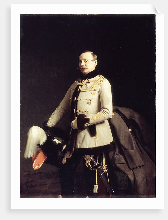 Portrait of Alexander Dmitrievich Ponomarev, Poruchik of His Majestys Life-Guards Hussar Regiment, 1855 by Sergei Konstantinovich Zaryanko