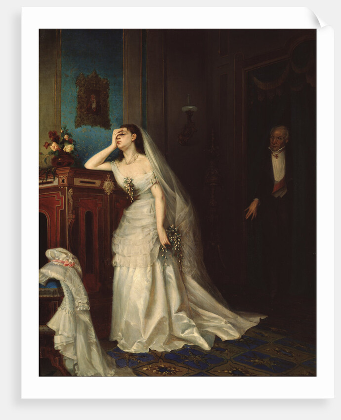 After the marriage, 1874 by Firs Sergeevich Zhuravlev