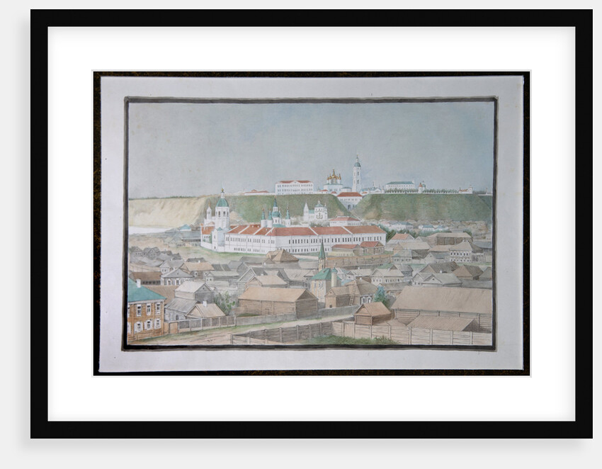View of Tobolsk, 1850s by Mikhail Stepanovich Znamensky