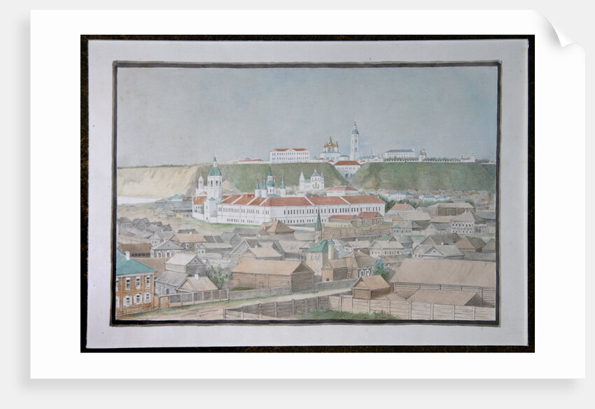View of Tobolsk, 1850s by Mikhail Stepanovich Znamensky