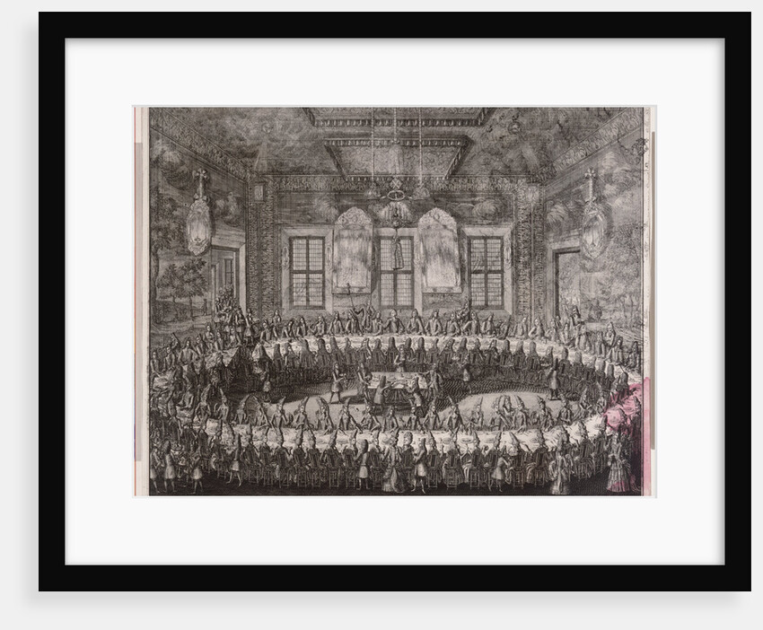 The Wedding Feast of Peter I and Catherine in the Winter Palace in St. Petersburg on February 19, 1712, 1712 by Alexei Fyodorovich Zubov